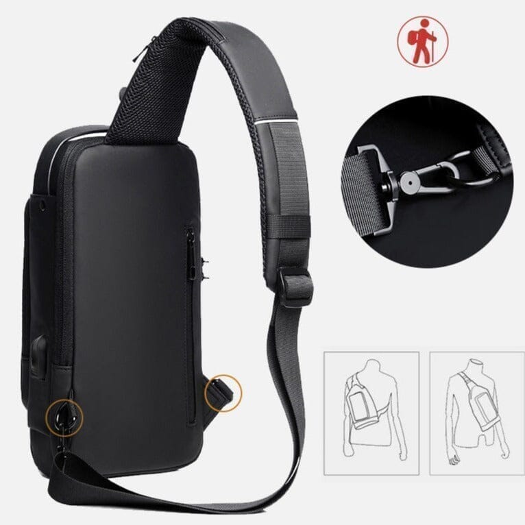 Mochila Antifurto com Senha USB Slim Bag